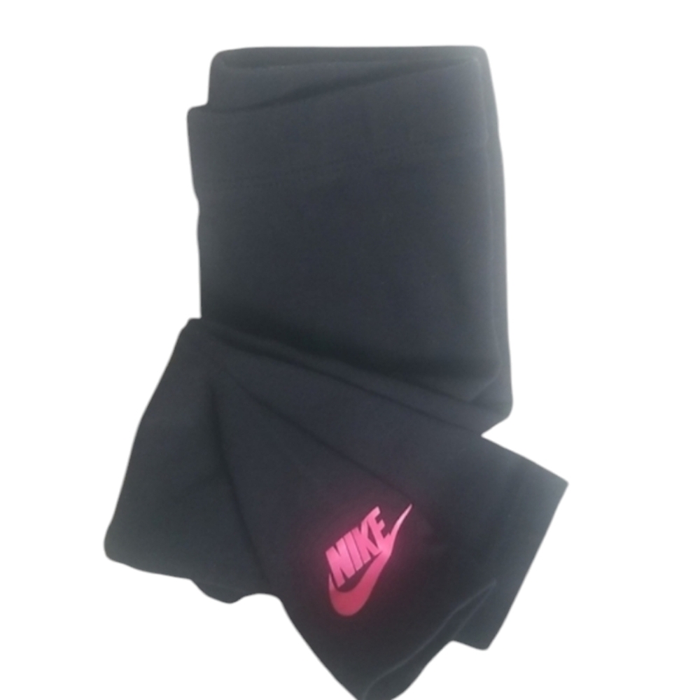 Nike Active Wear Black with Pink Baby Girl Leggings SZ 18 Months